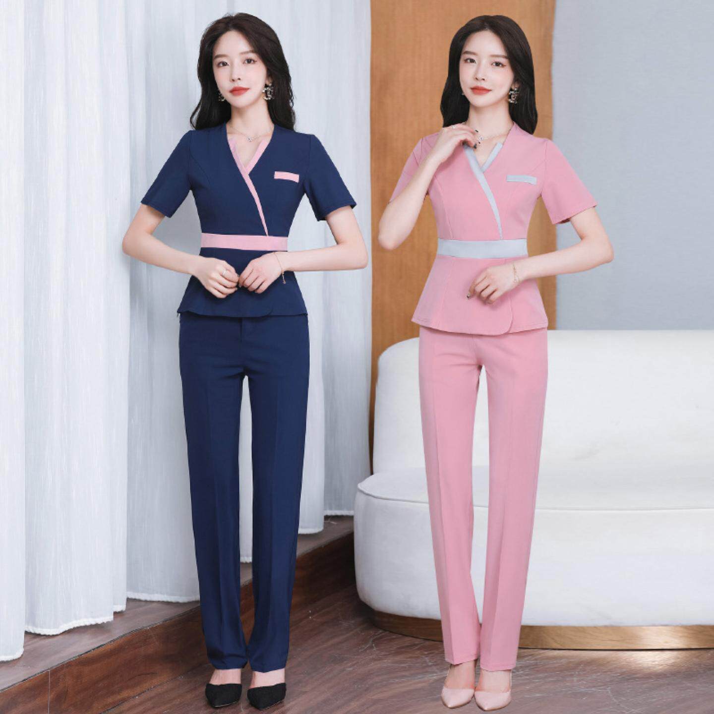 新款足疗技师服沐足按摩工作服