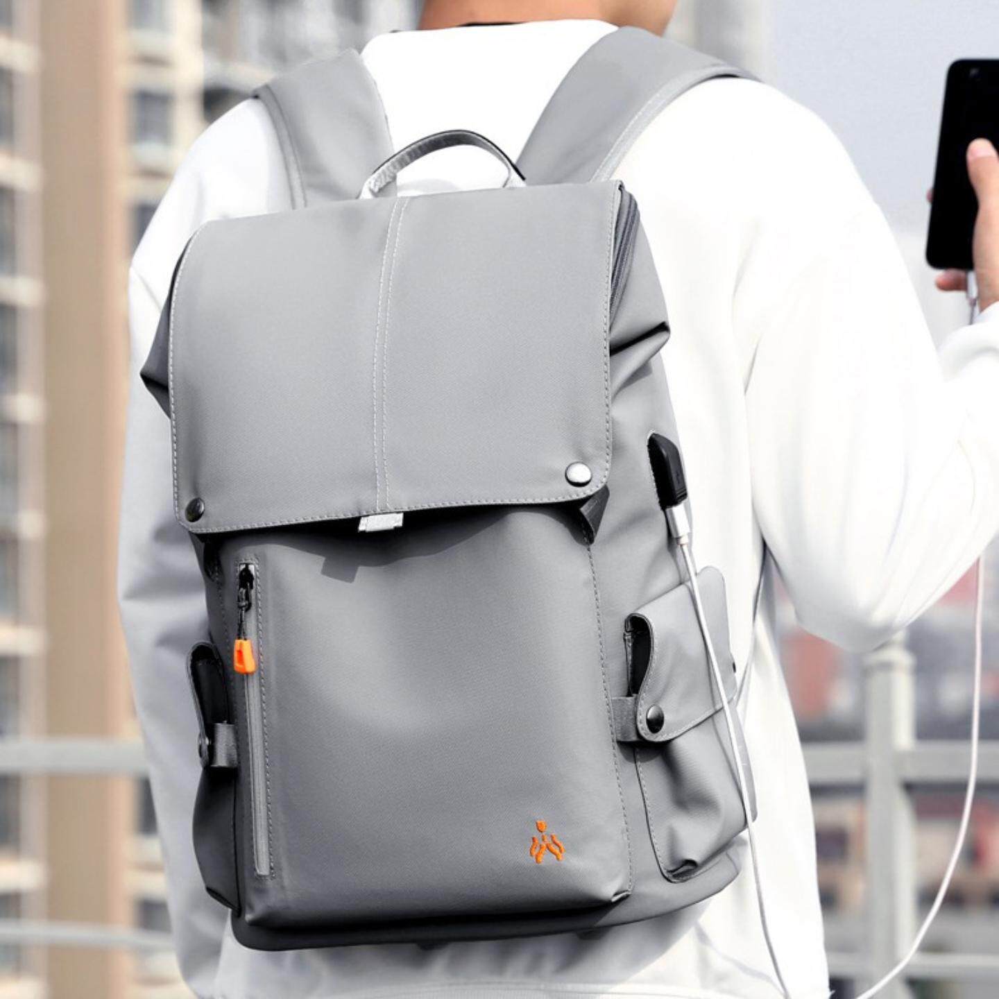 双肩包男士高级感大容量旅行背包大学生上课书包男通勤出差电脑包