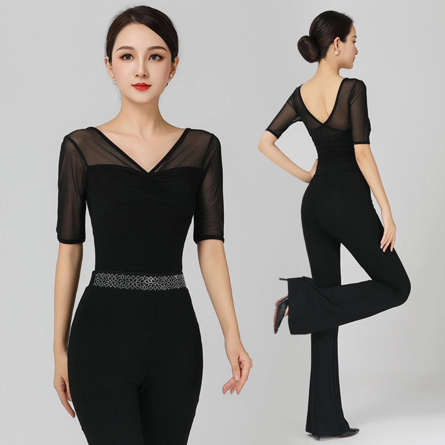 形体服女2025年夏季新款导师走秀礼仪训练服装高端舞蹈练功服套装