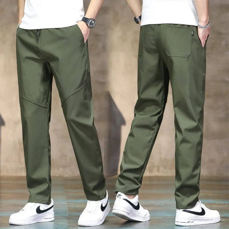 运动休闲冲锋衣长裤男装弹力青春流行多兜工装裤户外休闲长裤子