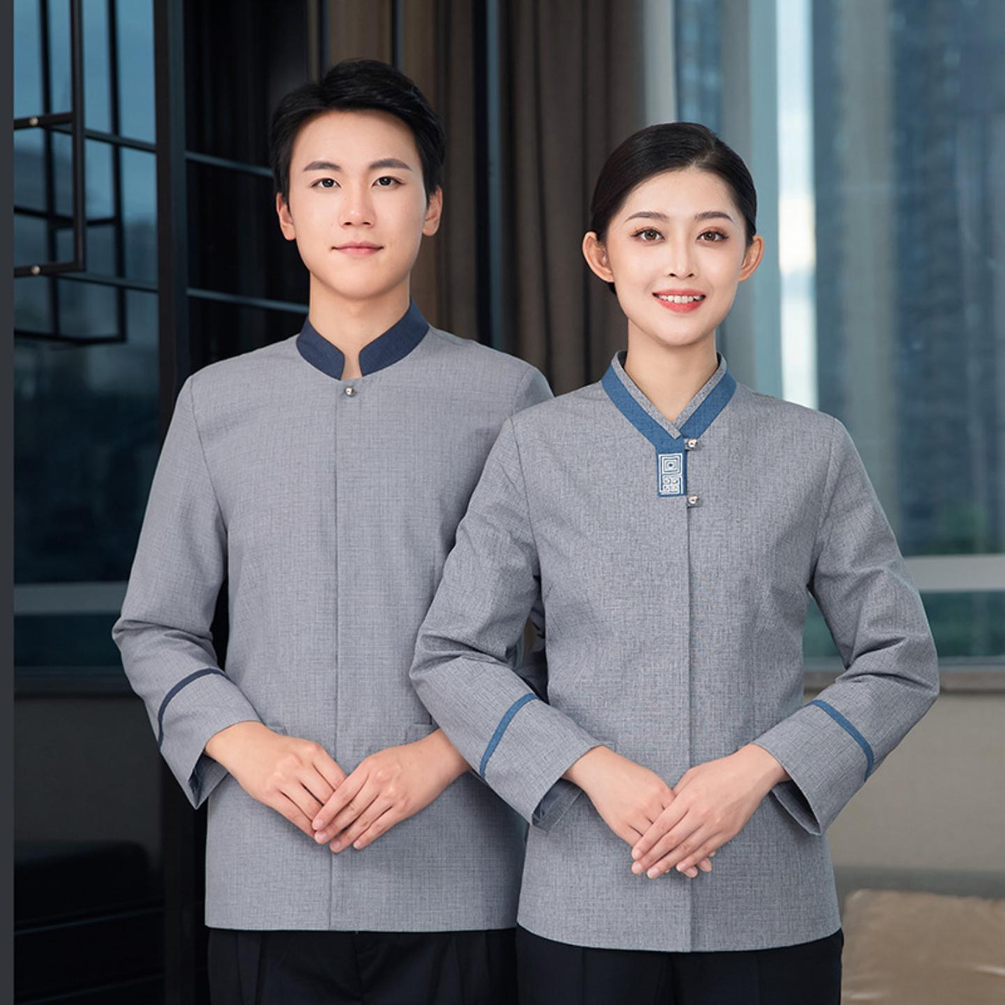 酒店客房保洁员工作服小区物业