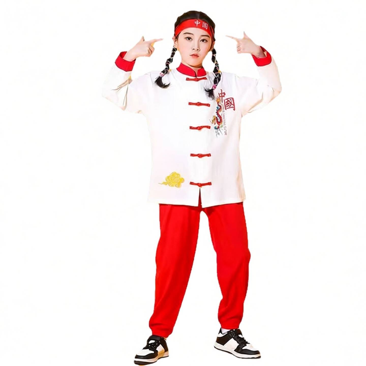 儿童演出服中国风武术表演服中