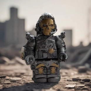 三角洲行动红狼蚀金玫瑰乐高人仔第三方可动积木人1比1适配组件