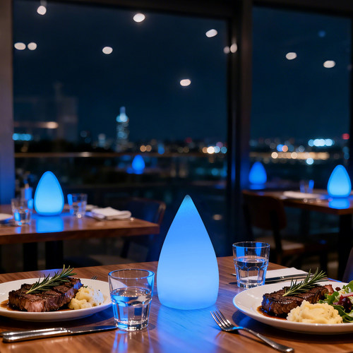 滚塑现代简约LED水滴氛围台灯