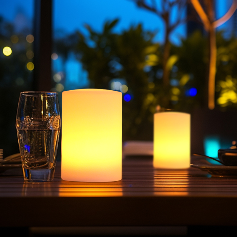 充电酒吧桌灯书房客厅卧室小夜灯餐厅清吧摆摊露营氛围灯圆柱台灯