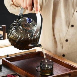 玻璃煮茶壶耐高温烧水泡茶家用电陶炉煮茶炉 提梁壶茶具煮茶器新款