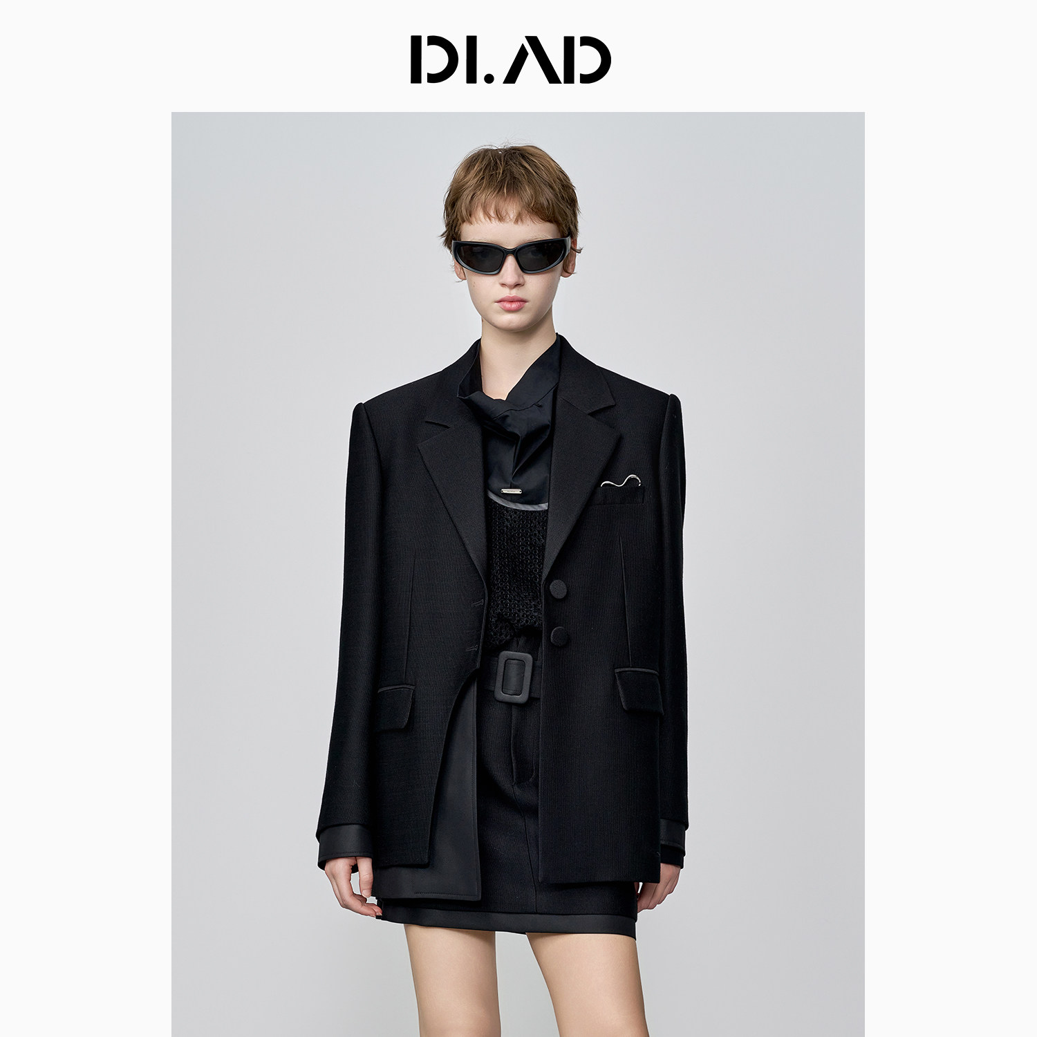 DI.AD25冬新款女士西装时尚设计感轻奢老钱风西装