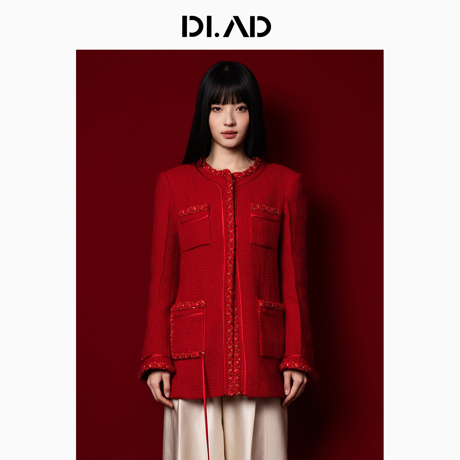 DI.AD小香风外套绵羊毛优雅贵气