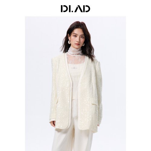 DI.AD/达啦达26春轻薄透气显瘦休闲短袖西装女 DA511034X0