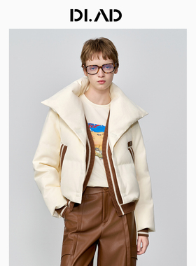 DI.AD25冬新款白鸭绒短款羽绒服时尚轻奢运动风保暖女士羽绒服