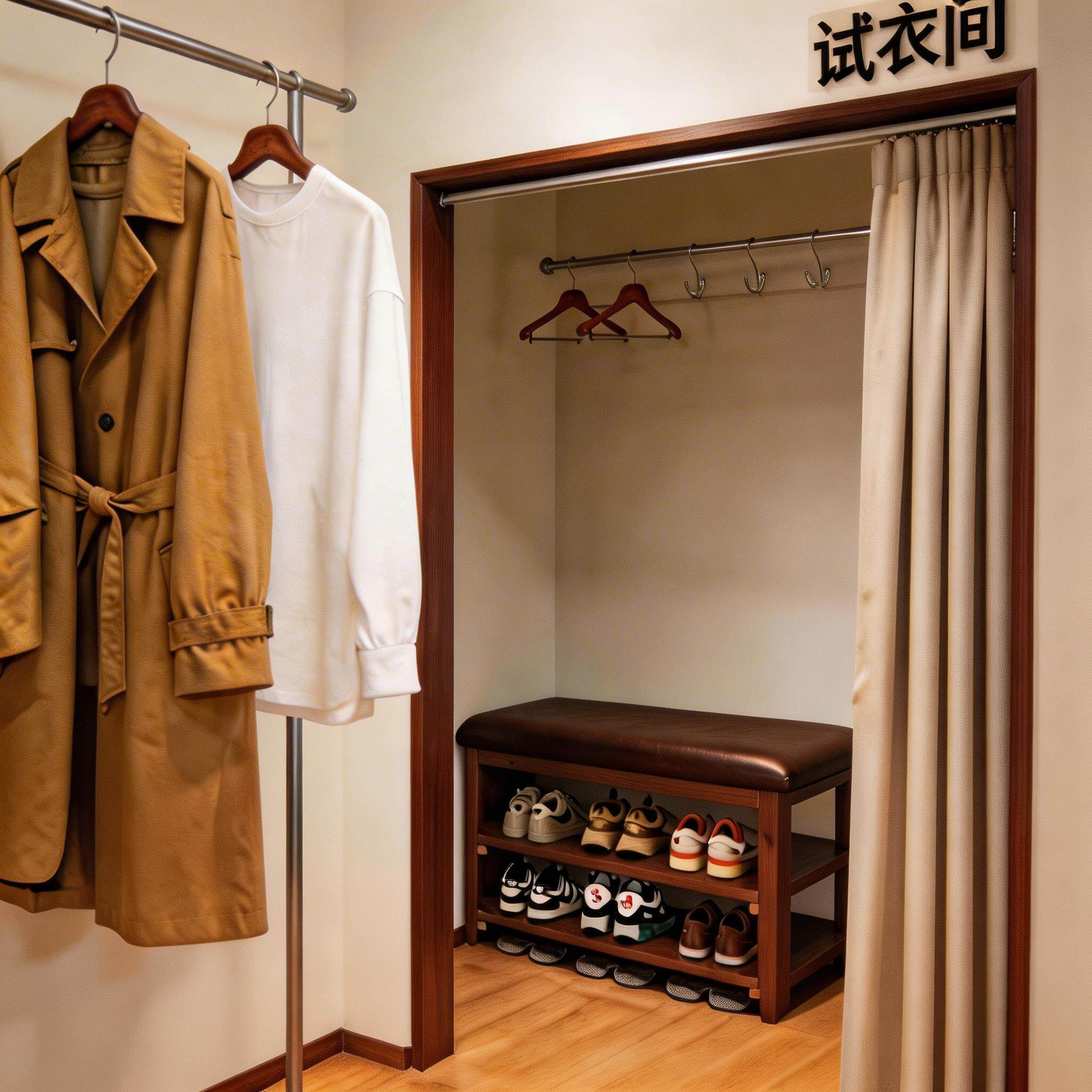 实木换鞋凳门口家用服装店试衣间凳子可坐鞋柜鞋架储物收纳沙发凳