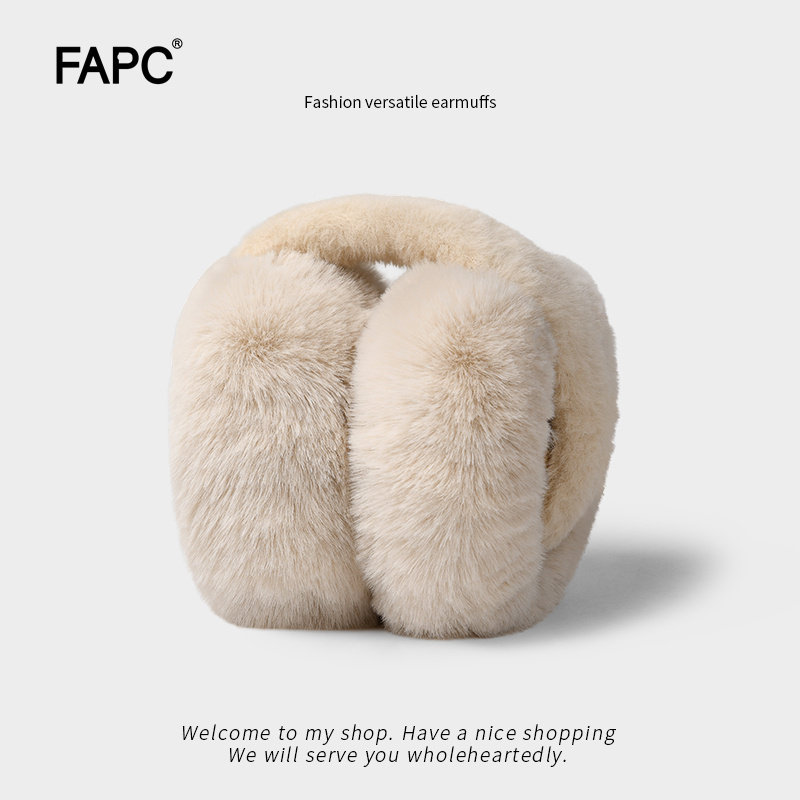新潮毛绒耳罩冬季保暖耳包护耳朵