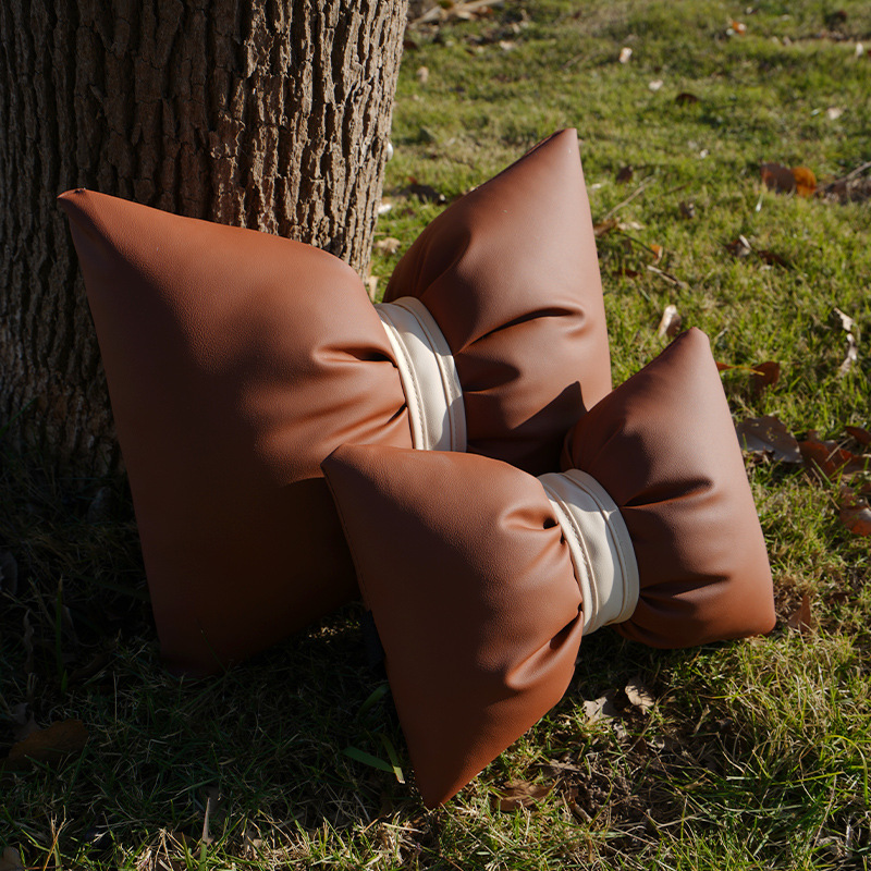 汽车头枕护颈枕车内座椅靠枕脖子车用枕头车载蝴蝶结车枕腰靠