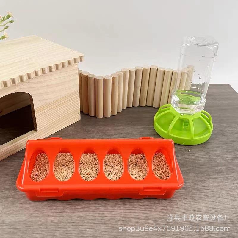 长条型鸡鸭鹅喂食槽 全自动芦丁鸡喂水器家禽小鸡鹌鹑喂食器