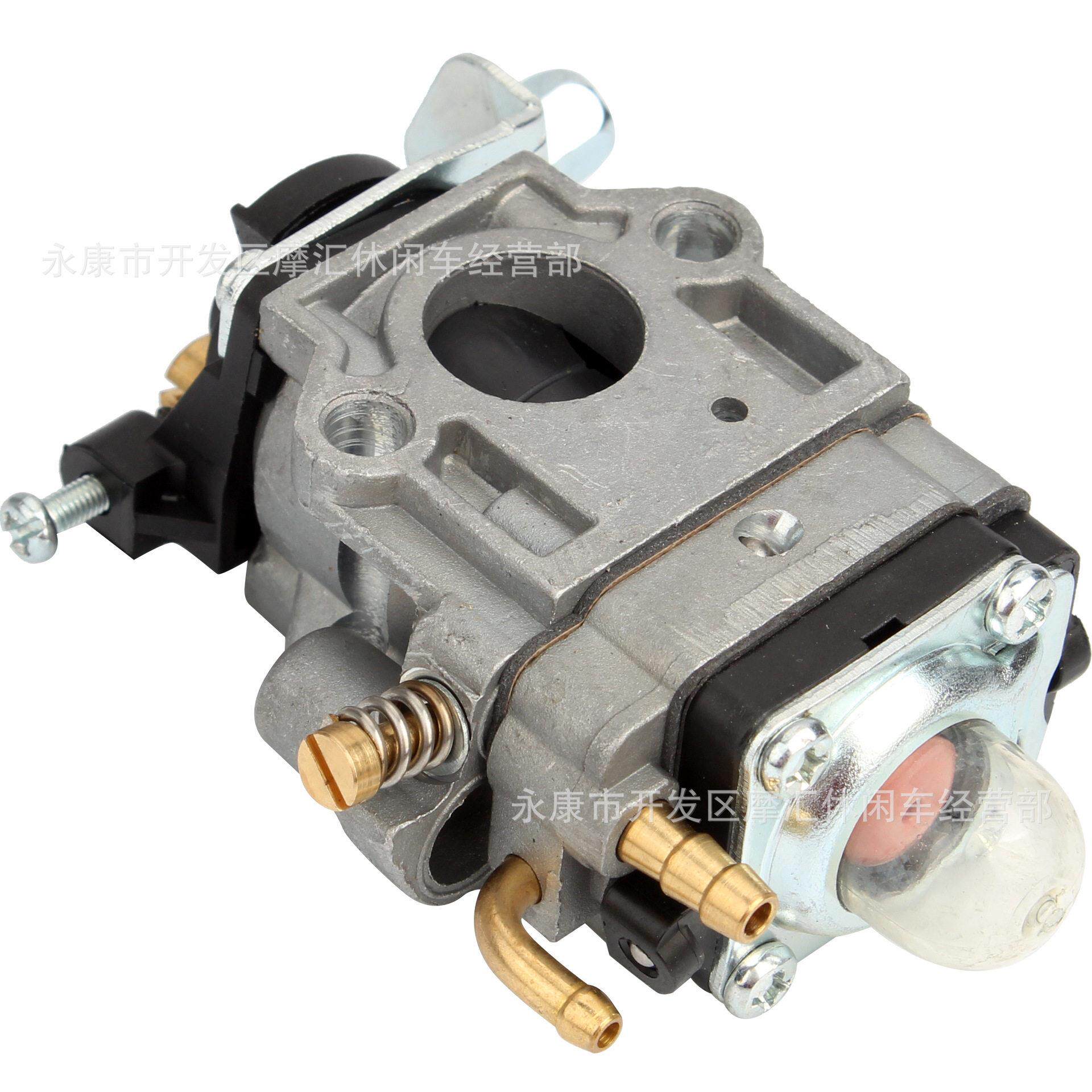 迷你摩托车 43-49CC两冲程发动机汽动滑板车割草机40-5化油器15MM