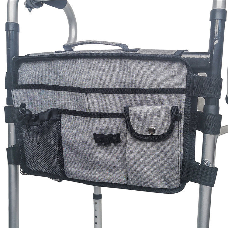 WALKER STORAGE CRUTCH BAG NEWSPAPER CASE SORTING BAG SHOPPING BAG FOR THE ELDERLY CART WHEELCHAIR STORAGE BAG