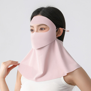 遮夏季 可喝水脸基尼防晒面罩全脸防紫外线女高颜值2025新款 口罩