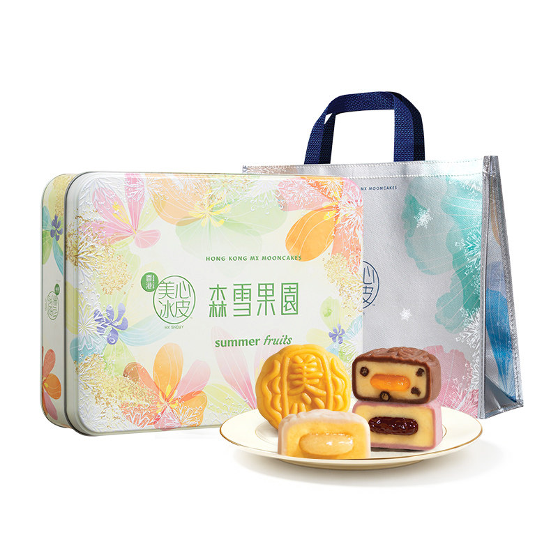 【自营】美心月饼森雪果园冰皮冰淇淋礼盒水果芒果糕点中秋月饼