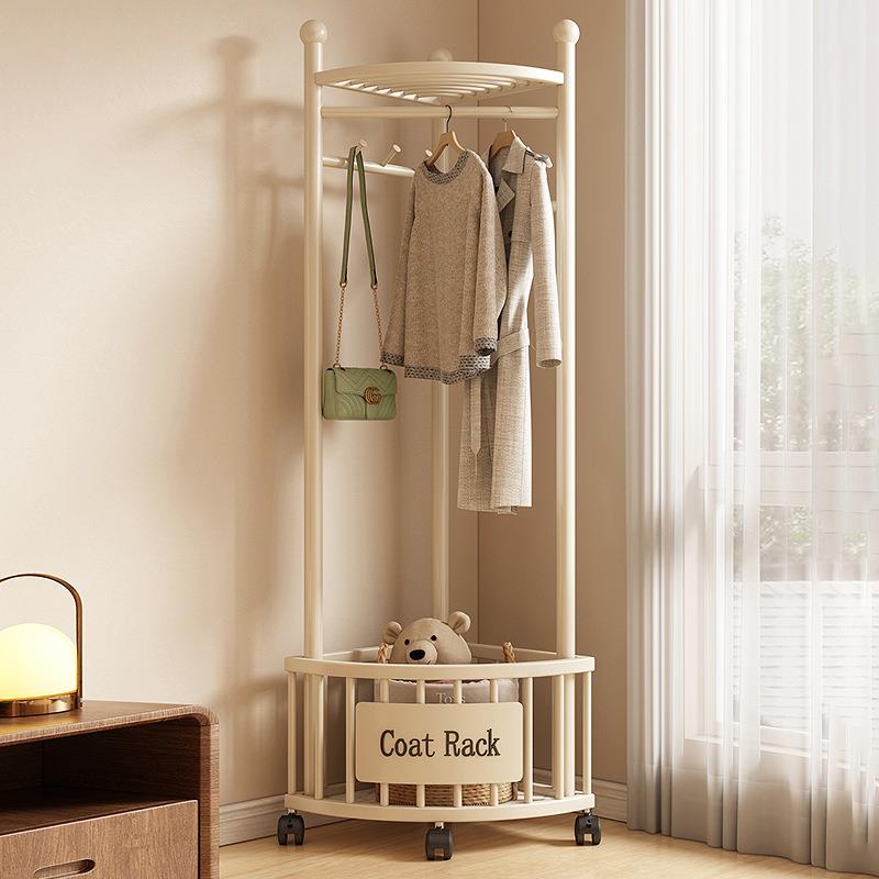 转角衣架落地卧室内家用挂衣架墙角挂衣架简易晾衣架奶油风衣帽架