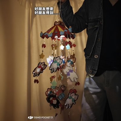 小猫风铃配件手工拼豆diy链条