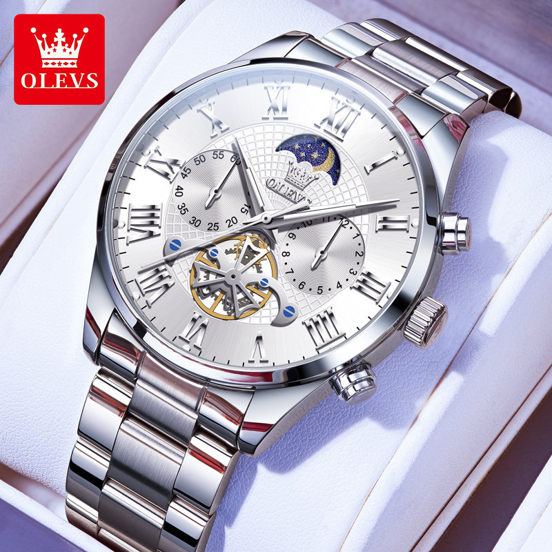 瑞士认证正品牌手表男士机械表全自动防水月相石英款男生名式十大