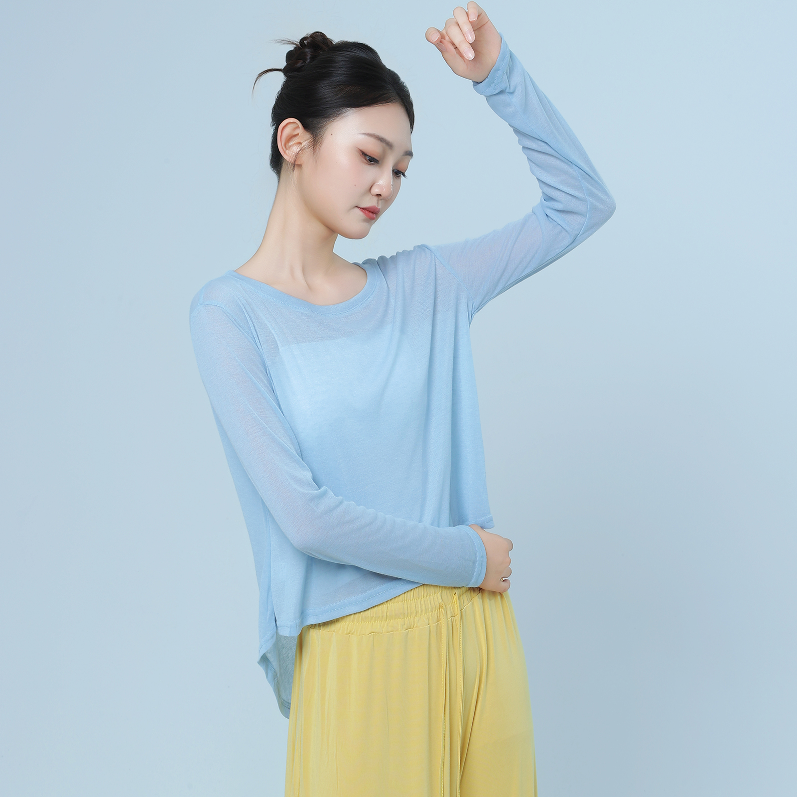 朵棠现代舞蹈服中国古典舞练功上衣成人专业跳舞专用宽松飘逸罩衫