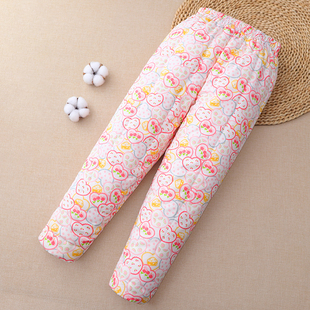 纯棉花手工棉裤中大童男童女童学生装高腰防寒裤冬季加厚保暖棉裤