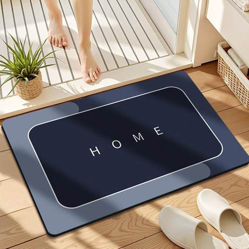 轻奢硅藻泥地垫定制厕所门口垫软脚垫卫生间防滑垫浴室吸水垫