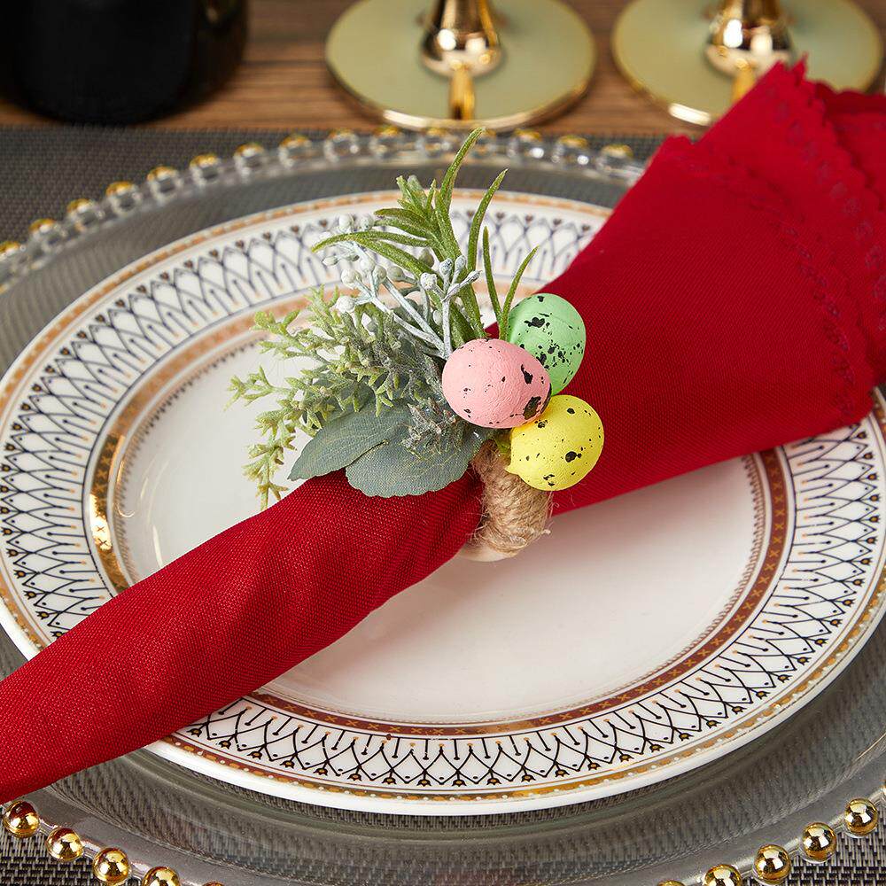 复活蛋西式复活节兔子装饰餐巾扣酒店摆台餐巾圈新款复活节餐巾环