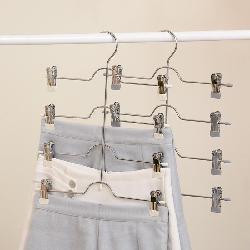 多层裙夹短裙裤夹裤架裤夹子衣架带裙架收纳五金裤挂简约衣架