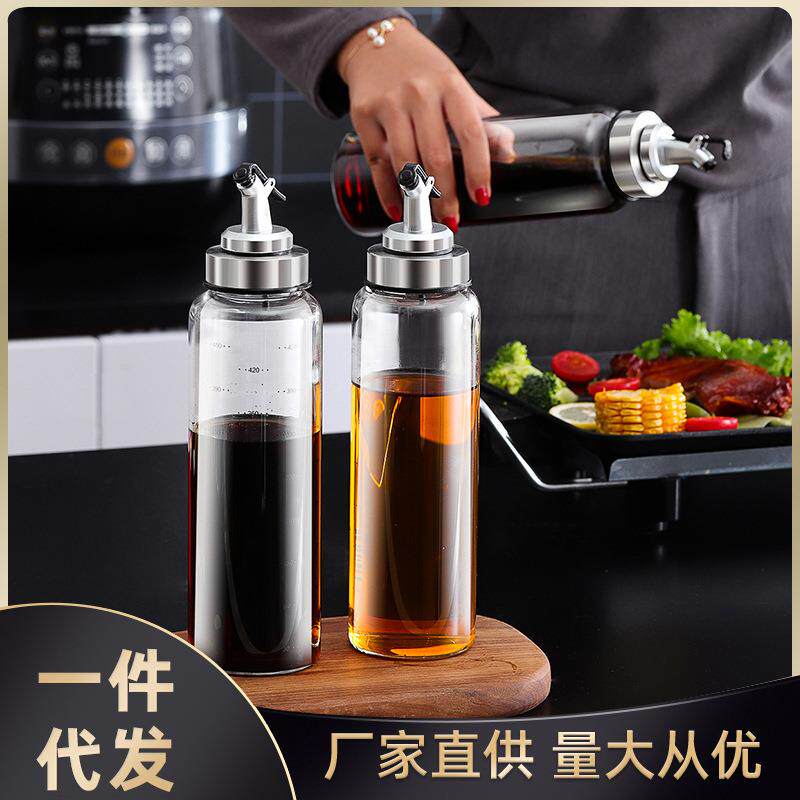 油瓶玻璃防漏油壶调罐厨房用品酱油壶味料家用小酱香油醋瓶瓶装