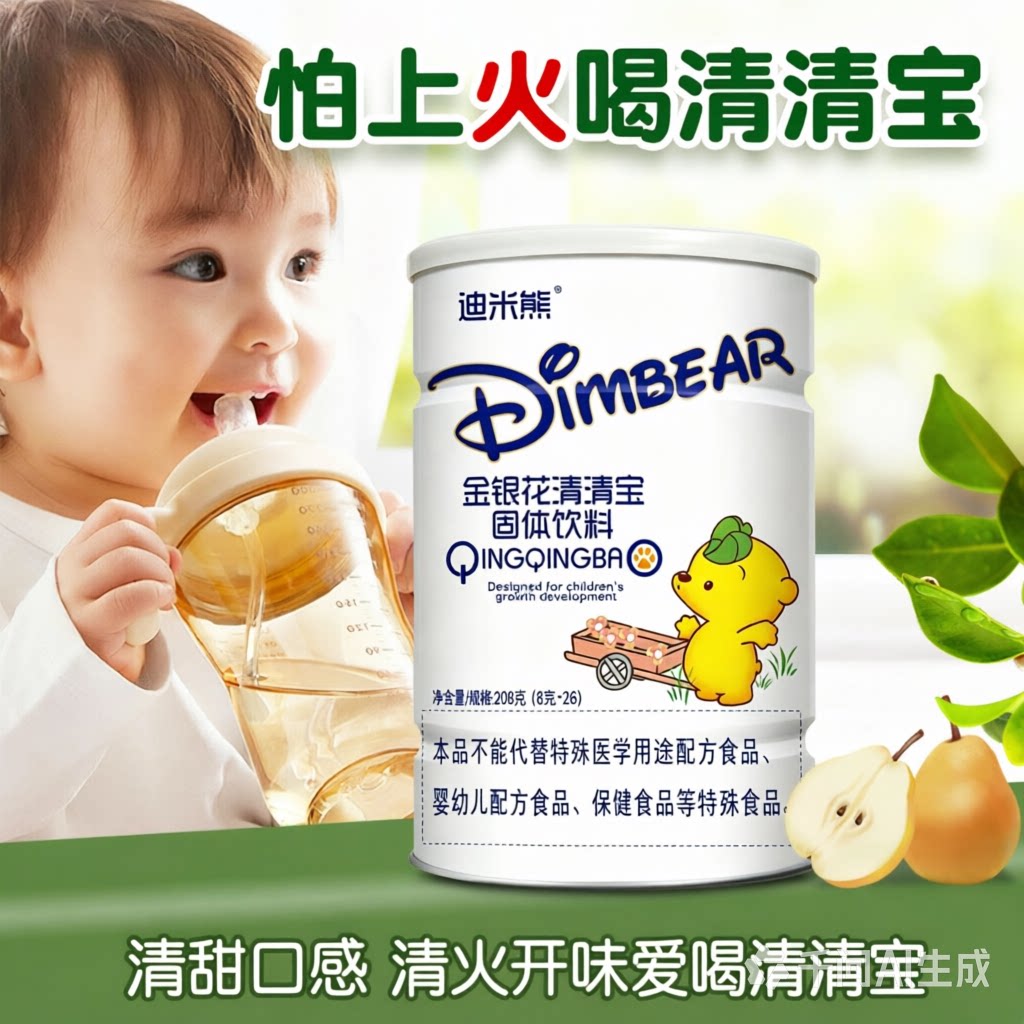 清清宝清火宝奶粉米粉伴侣下火降火清火菊花晶送婴幼儿食谱