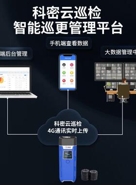 CX08S巡更棒4G版GPRS巡更机电子巡更系统保安巡逻棒带显示屏