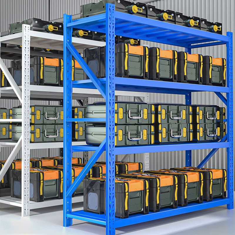 轻型货架托盘式厨房置物架 层板加厚金属拆装仓库储物落地货架