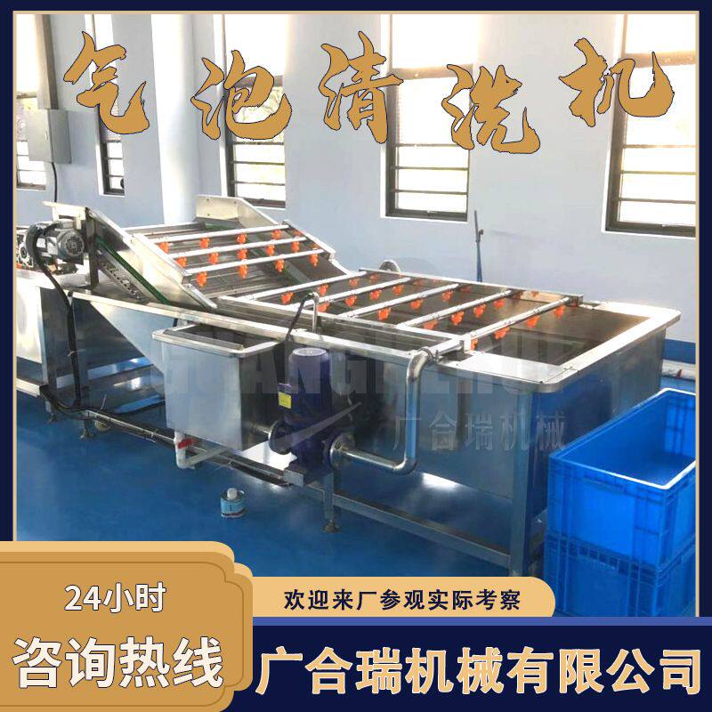 大型果蔬臭氧消毒清洗设备 酱菜酸菜清洗机 果气泡清洗风干流水线