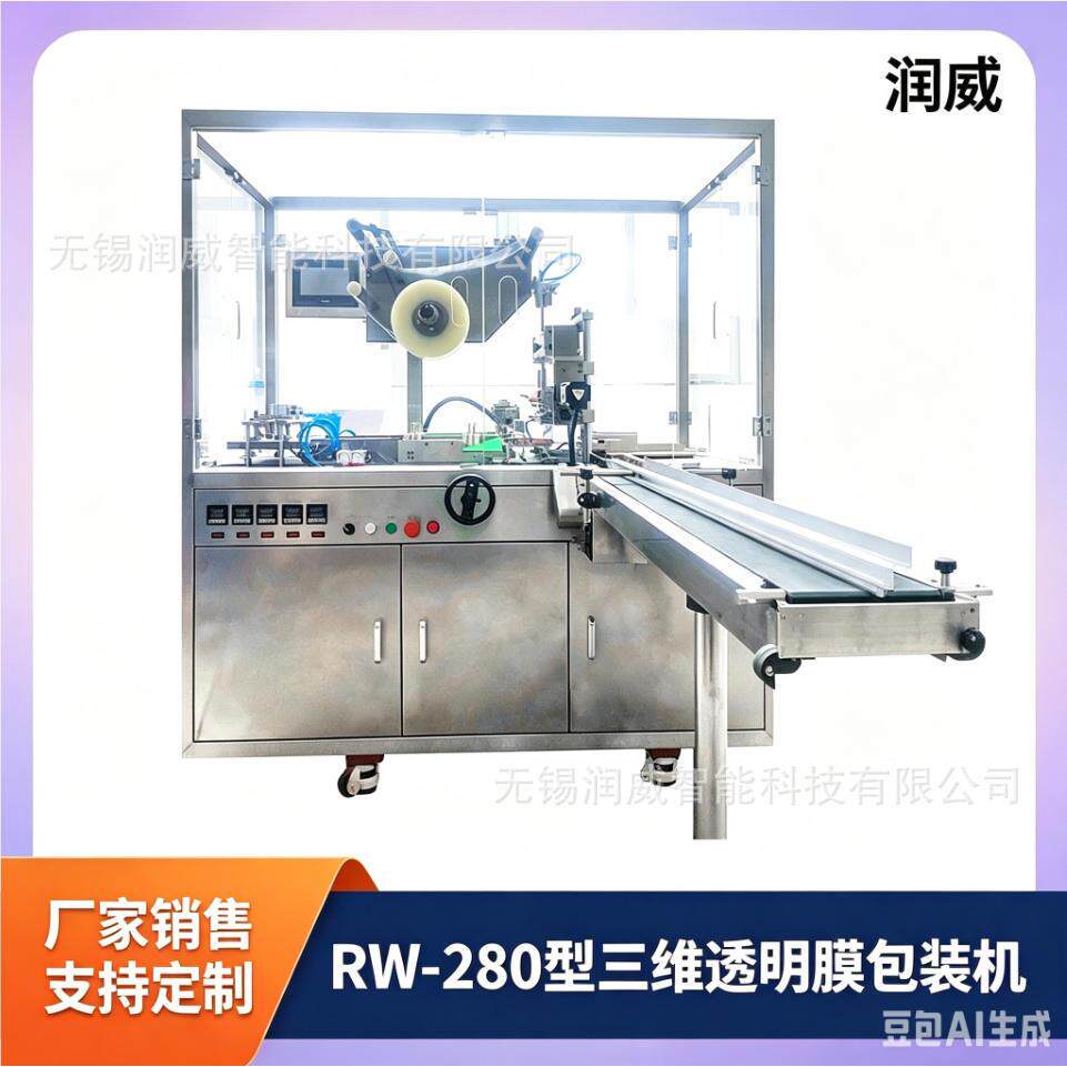 江苏RW-280型烟包机 全自动三维透明膜包装机 化妆品包装机可定