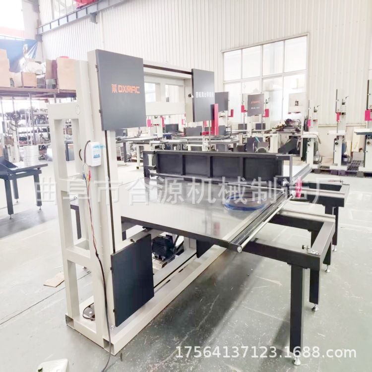 小型木工带锯机-卧式木工带锯机滑轨跑道带锯机弯料锯细木工锯床