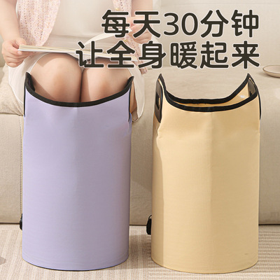 家用折叠足浴桶洗脚泡脚折叠式泡脚桶过小腿养生可手提足浴盆