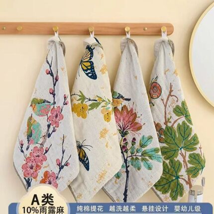 儿童全棉毛巾柔软吸水速干擦脸XW