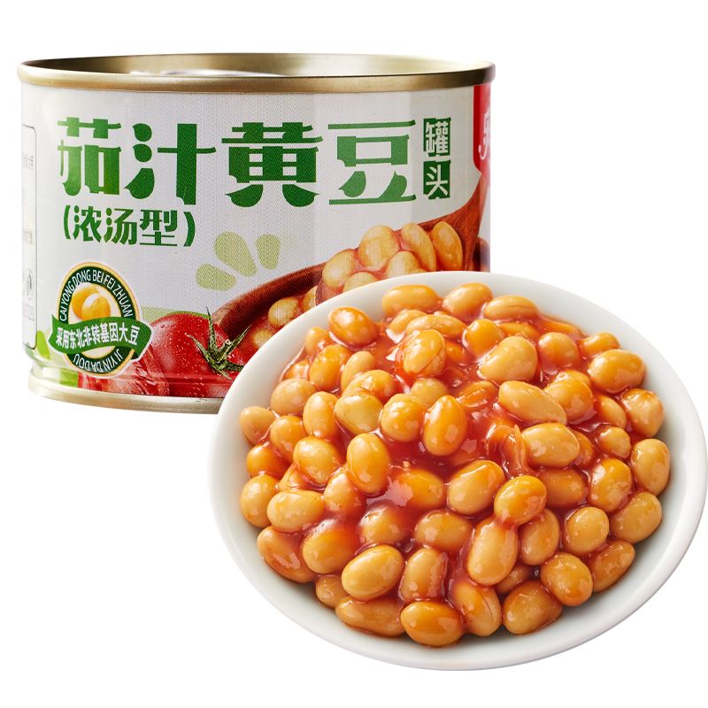 番茄酱汁黄豆焗豆罐头180g小罐装 即食西餐拌义大利面蔬菜沙拉速