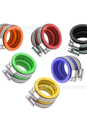 40mm化油器 PWK KSR KOSO TM TMX FCR改装接口发动机接头歧管胶