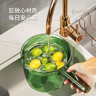 家用轻奢透明水瓢厨房大容量加厚水舀长柄塑料制品摔不破水勺