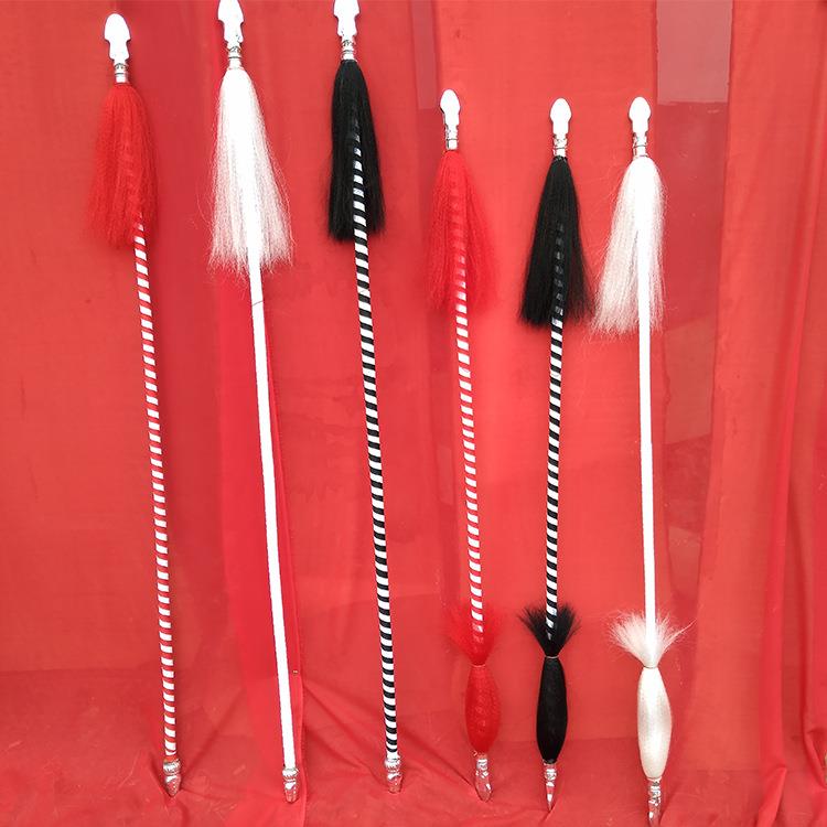 戏曲红缨枪戏剧花枪京剧道具双头刀马旦武术枪红樱枪长枪木艺木制