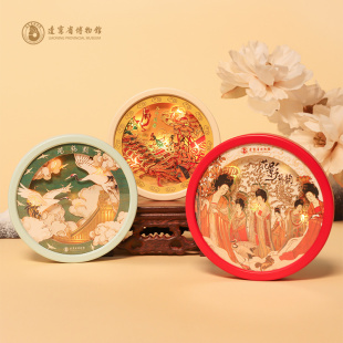 飾品 遼寧省博物館瑞鶴圖簪花仕女紙雕燈冰箱貼磁吸文創家居創意裝