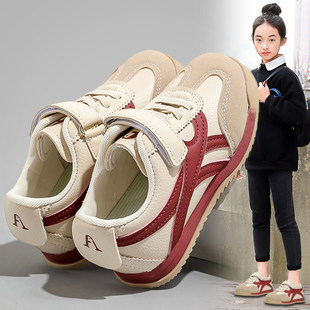 2026春季新款德训休闲鞋子板鞋中大男女童运动鞋小女孩儿童学生潮