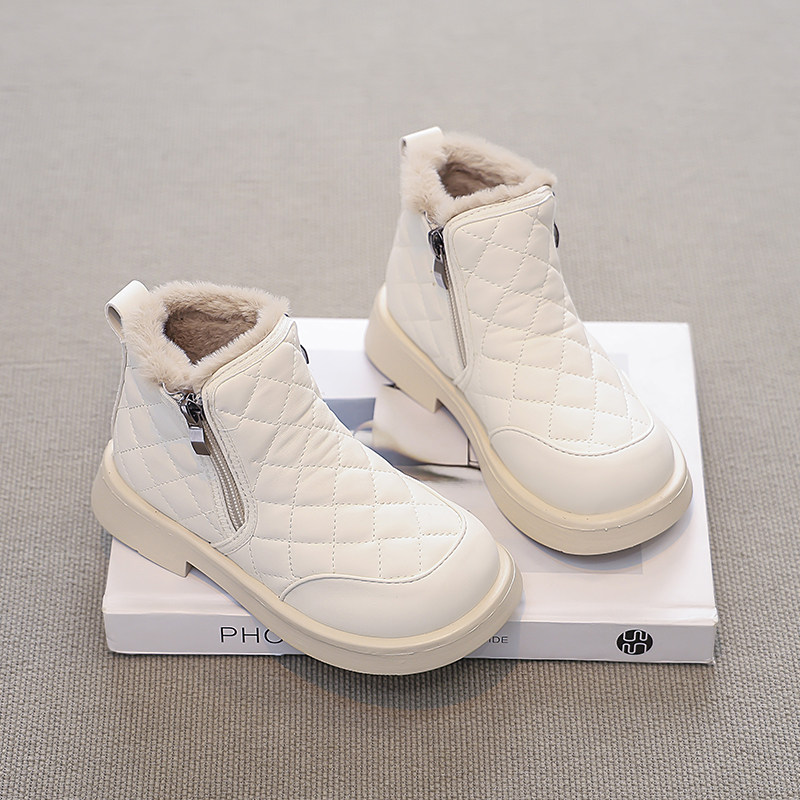 女童雪地靴加绒加厚短靴2025冬季新款儿童保暖大棉鞋女孩防水防滑,童鞋/婴儿鞋/亲子鞋,雪地靴,淘宝优惠券,粉丝福利购,淘宝优惠卷