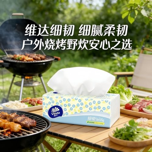 户维达外烧烤野餐可湿水纸巾抽纸