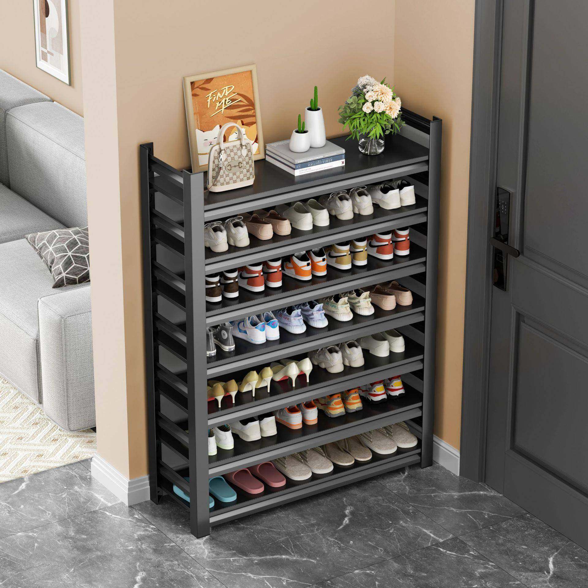 家用门口移动鞋架落地钢制简易收纳架入户玄关鞋柜多层铁艺置物架,住宅家具,鞋架,淘宝优惠券,粉丝福利购,淘宝优惠卷
