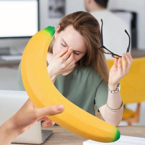 跨境新款仿真Banana Squishy捏捏乐趣味逼真巨型减压玩具柔软礼物