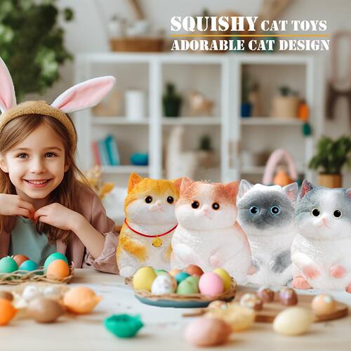 Big taba Squishy Cat Cute & Soft  Design手工制作猫咪解压玩具